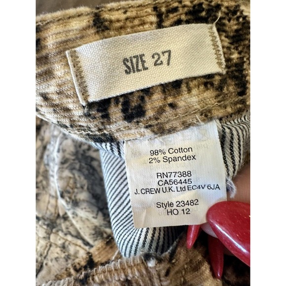 Madewell Skinny Skinny Cords Corduroy Pants in Photoflower Women’s Size 27 - Picture 8 of 16